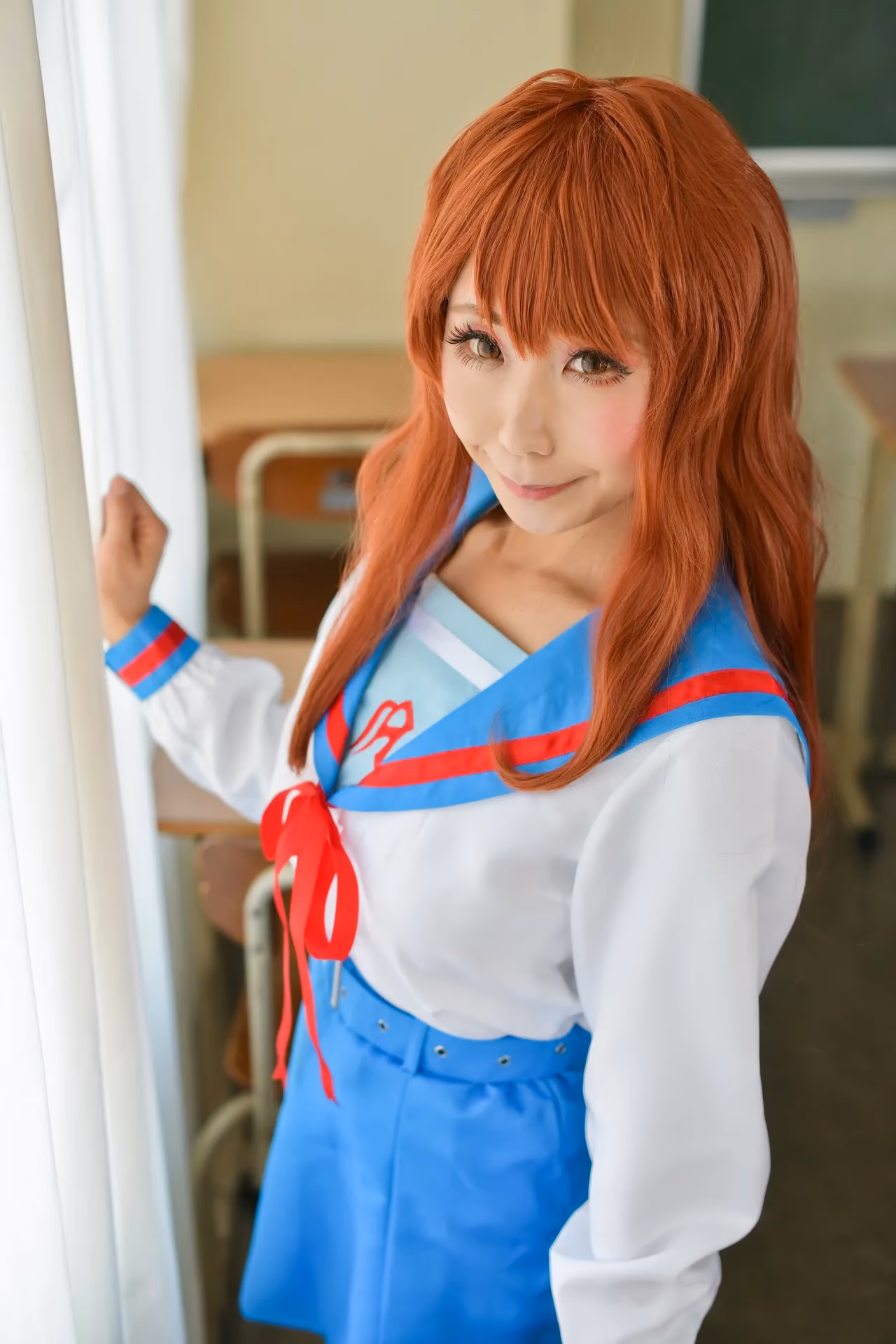 rionsakura as Haruhi Suzumiya, Mikuru Asahina, and Yuki Nagato — cosplay photo 8 of 162
