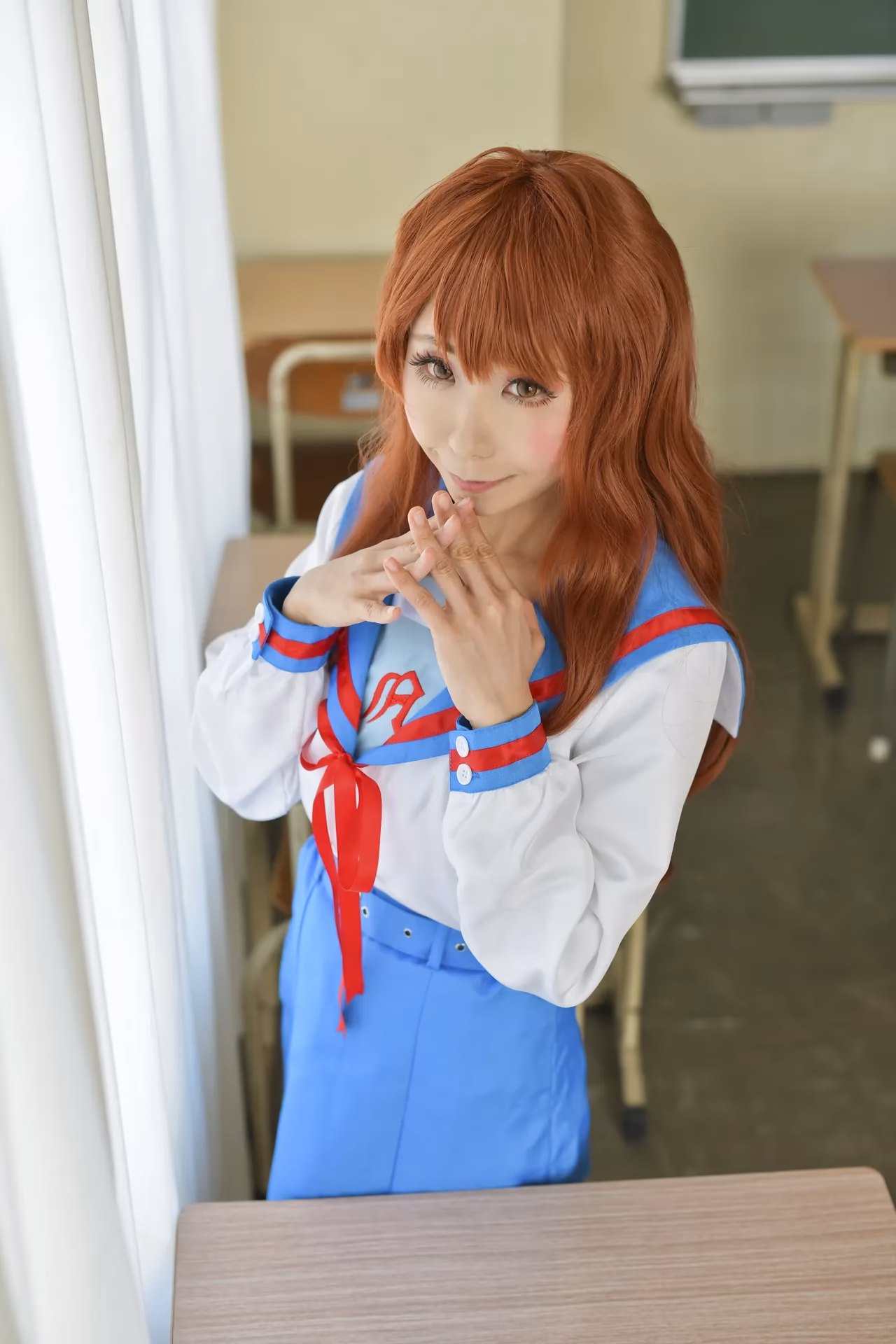 rionsakura as Haruhi Suzumiya, Mikuru Asahina, and Yuki Nagato — cosplay photo 9 of 162